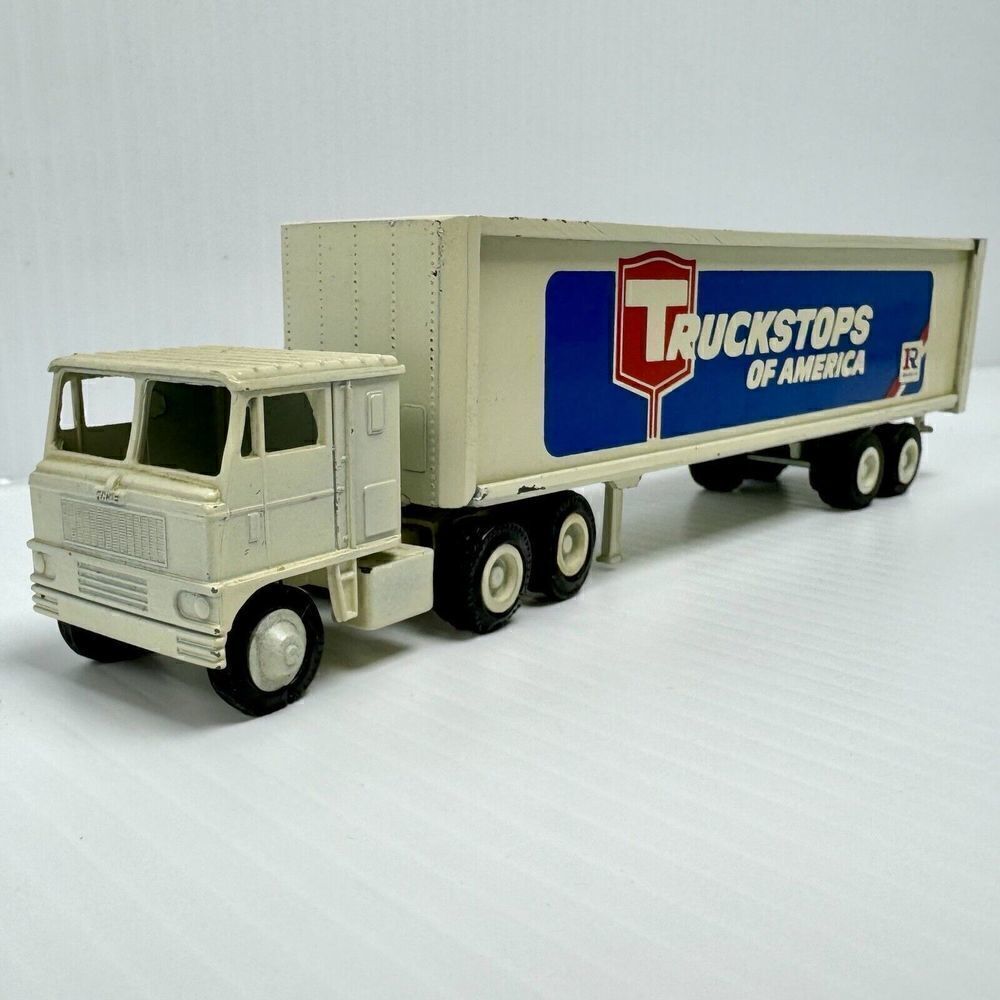 Winross Truckstops of America Semi Truck Trailer Diecast Vintage White